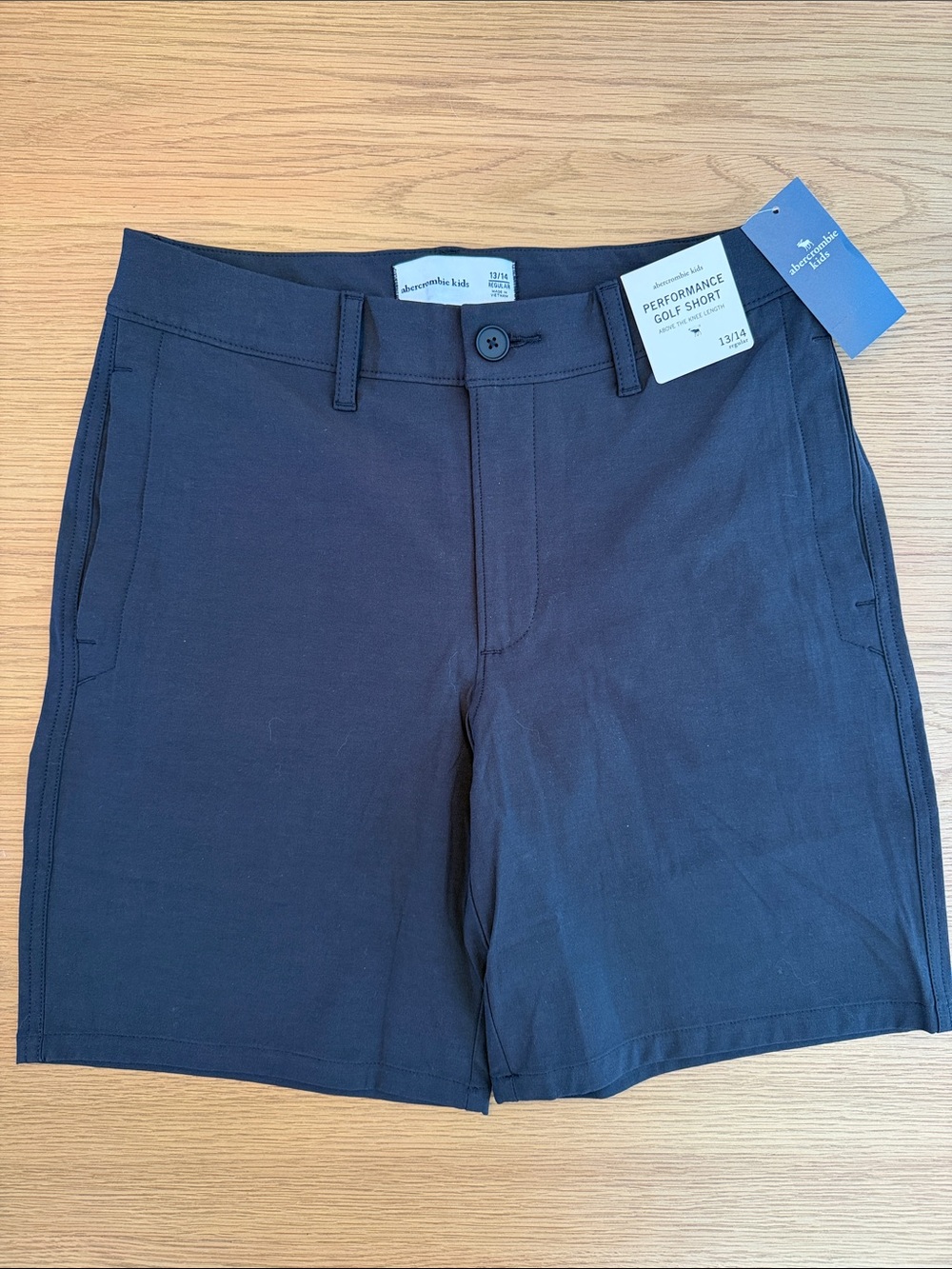 abercrombie kids Black Performance Golf Shorts NWT